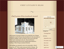 Tablet Screenshot of chefluciano.wordpress.com