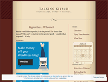 Tablet Screenshot of kitschstore.wordpress.com