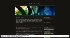 Desktop Screenshot of justprose.wordpress.com