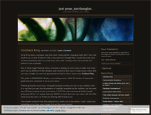 Tablet Screenshot of justprose.wordpress.com