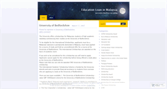 Desktop Screenshot of educationloan.wordpress.com