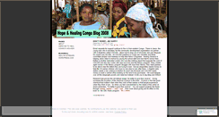 Desktop Screenshot of hopeandhealingcongo.wordpress.com