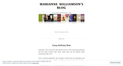 Desktop Screenshot of blogwithmariannewilliamson.wordpress.com