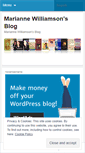 Mobile Screenshot of blogwithmariannewilliamson.wordpress.com