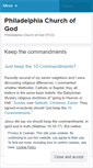 Mobile Screenshot of philadelphiachurchofgod.wordpress.com