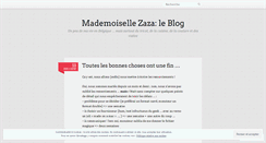 Desktop Screenshot of mademoisellezaza.wordpress.com