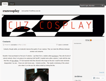 Tablet Screenshot of cuzcosplay.wordpress.com