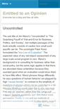 Mobile Screenshot of entitledtoanopinion.wordpress.com
