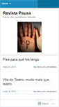 Mobile Screenshot of pausarevista.wordpress.com