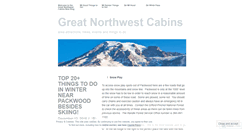 Desktop Screenshot of greatnorthwestcabins.wordpress.com