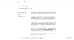 Desktop Screenshot of julibojo.wordpress.com