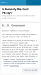 Mobile Screenshot of ishonestythebestpolicy.wordpress.com