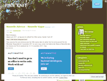 Tablet Screenshot of pixieknit.wordpress.com