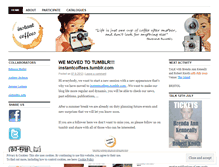 Tablet Screenshot of instantcoffees.wordpress.com