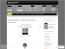 Tablet Screenshot of agorajournal.wordpress.com