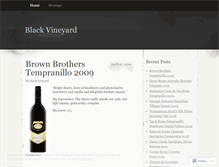 Tablet Screenshot of blackvineyard.wordpress.com