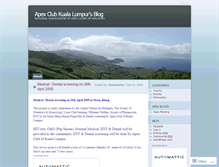 Tablet Screenshot of apexkl.wordpress.com