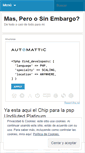 Mobile Screenshot of masperosinembargo.wordpress.com