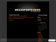 Tablet Screenshot of mezzoforteband.wordpress.com