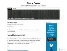 Tablet Screenshot of blackcover.wordpress.com