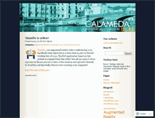 Tablet Screenshot of calameda.wordpress.com