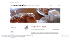Desktop Screenshot of gastronomicgeek.wordpress.com
