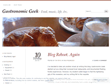 Tablet Screenshot of gastronomicgeek.wordpress.com