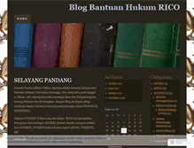 Tablet Screenshot of hukumrico.wordpress.com