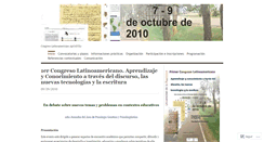 Desktop Screenshot of congresoaprendizyconocimiento.wordpress.com