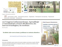 Tablet Screenshot of congresoaprendizyconocimiento.wordpress.com