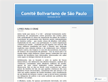 Tablet Screenshot of comitebolivarianosp.wordpress.com