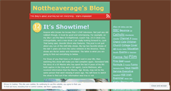 Desktop Screenshot of nottheaverage.wordpress.com