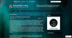 Desktop Screenshot of biologibatik1.wordpress.com