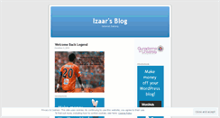 Desktop Screenshot of izaar.wordpress.com