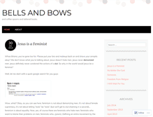 Tablet Screenshot of bellsandbows.wordpress.com