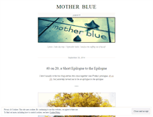 Tablet Screenshot of motherblue.wordpress.com