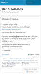 Mobile Screenshot of herfreereads.wordpress.com