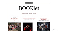 Desktop Screenshot of bookletwebzine.wordpress.com