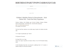 Tablet Screenshot of birthdaypartypopstarrockstar.wordpress.com