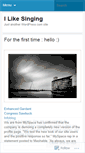 Mobile Screenshot of ilikesinging.wordpress.com