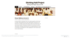 Desktop Screenshot of haitiproject.wordpress.com