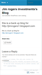 Mobile Screenshot of jimrogersinvestments.wordpress.com