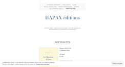 Desktop Screenshot of hapaxeditions.wordpress.com