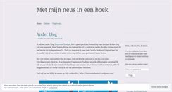 Desktop Screenshot of metmijnneusineenboek.wordpress.com