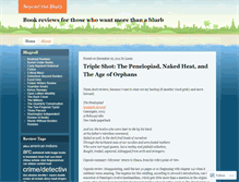 Tablet Screenshot of beyondtheblurb.wordpress.com