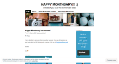 Desktop Screenshot of happymonthsary.wordpress.com