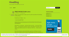 Desktop Screenshot of hiwablog.wordpress.com