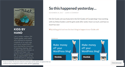 Desktop Screenshot of kidsbyhand.wordpress.com