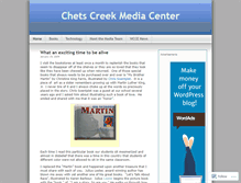 Tablet Screenshot of chetscreekmedia.wordpress.com