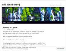 Tablet Screenshot of mirjavahala.wordpress.com